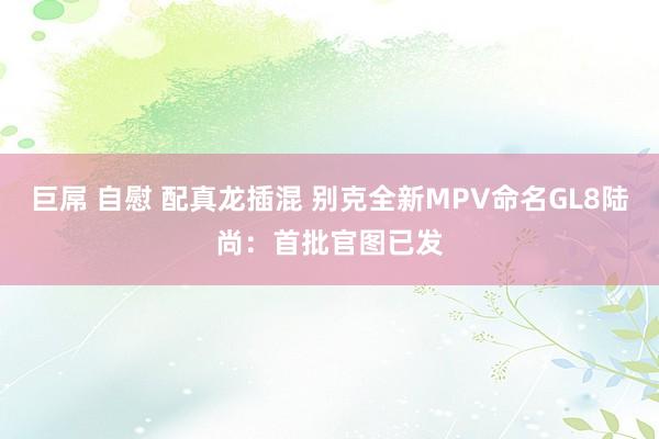 巨屌 自慰 配真龙插混 别克全新MPV命名GL8陆尚：首批官图已发