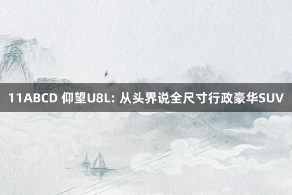 11ABCD 仰望U8L: 从头界说全尺寸行政豪华SUV