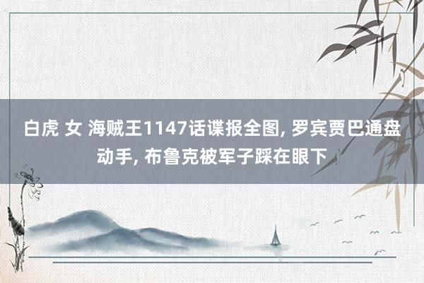 白虎 女 海贼王1147话谍报全图, 罗宾贾巴通盘动手, 布鲁克被军子踩在眼下